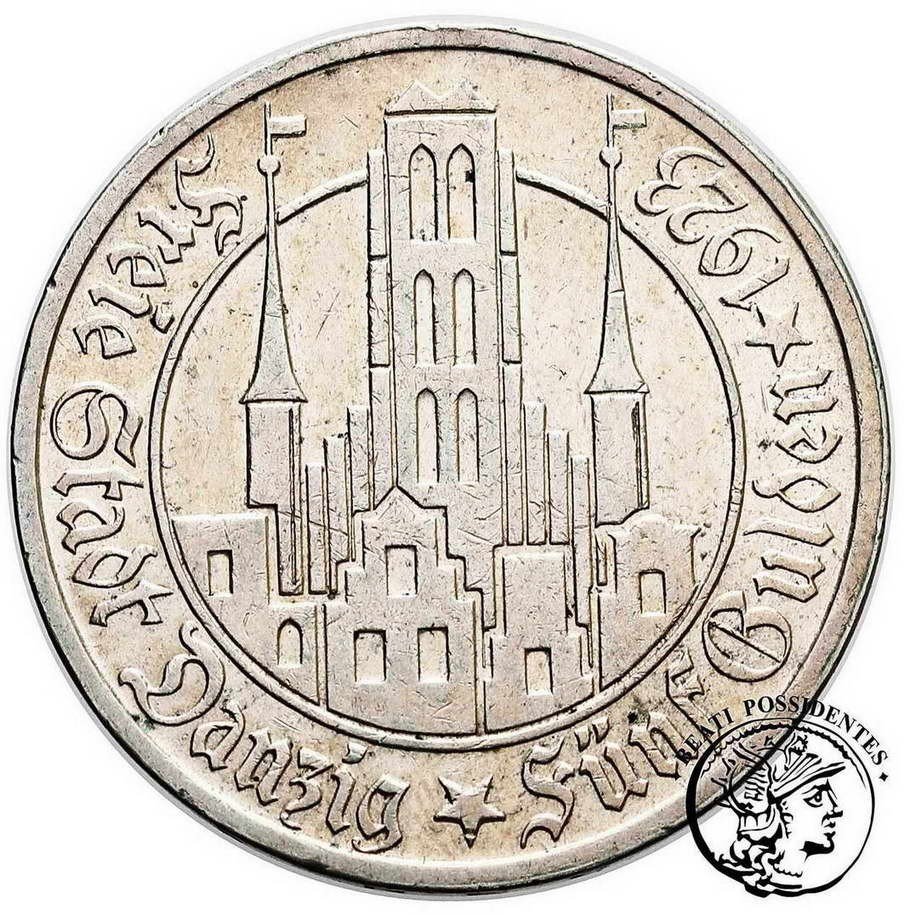 Polska Wolne Miasto Gdańsk 5 Guldenów 1923 st.2-