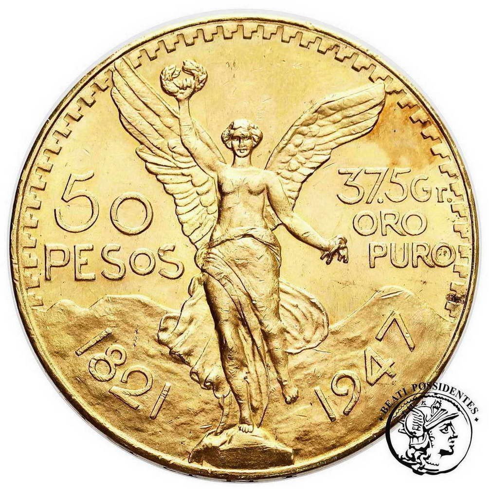 Meksyk 50 Pesos 1947 nowe bicie st.1-