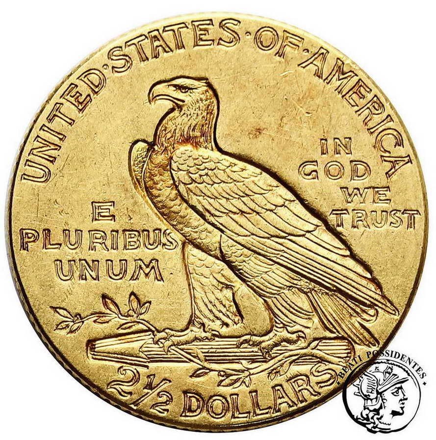 USA 2 1/2 $ 1911 Philadelphia Indianin st.3+