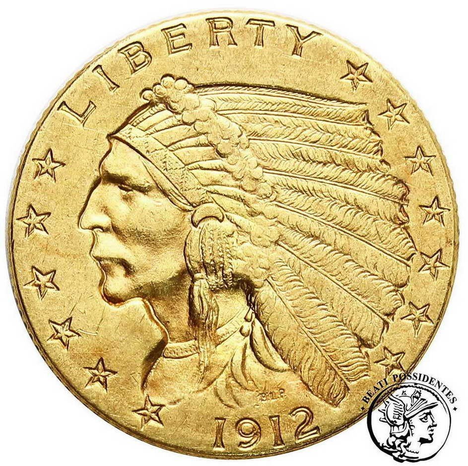 USA 2 1/2 $ 1911 Philadelphia Indianin st.3+