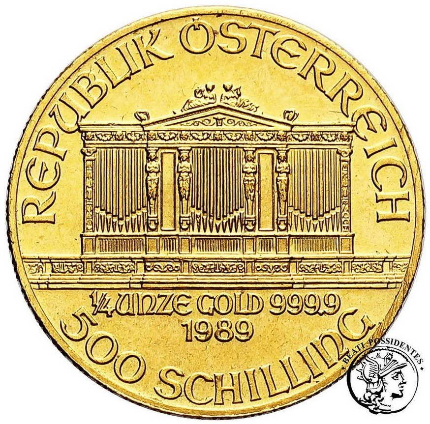 Austria 500 szylingów 1989 Filharmonia st. 1-