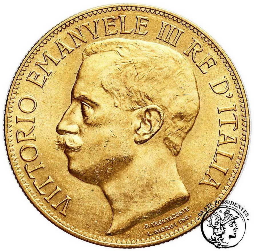Włochy Wiktor Emanuel III 50 Lirów 1911 st. 2+