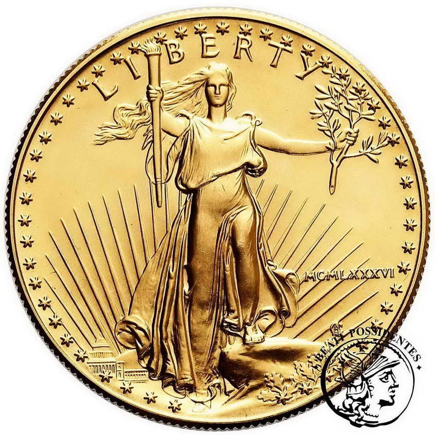 USA 50 dolarów 1986 Liberty (1 Oz Au) st. 1