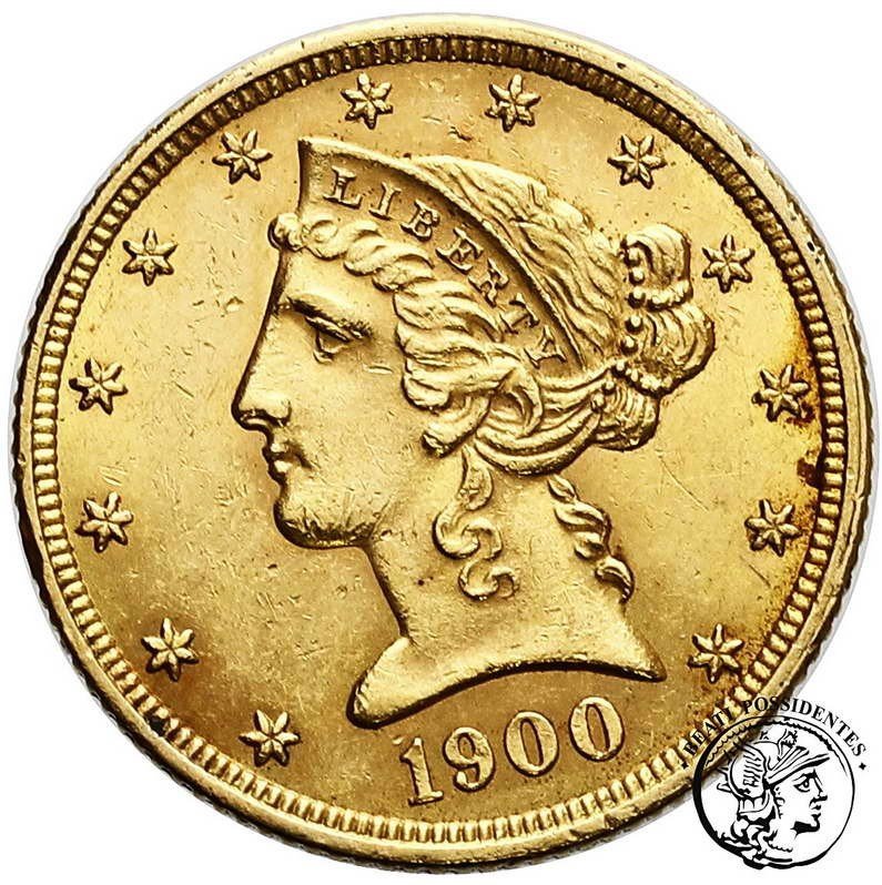USA 5 dolarów 1900 Filadelfia st. 2
