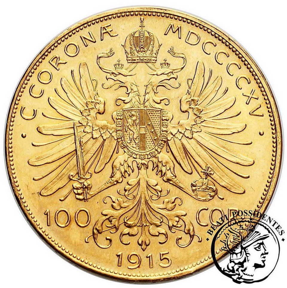 Austria 100 koron 1915 nowe bicie