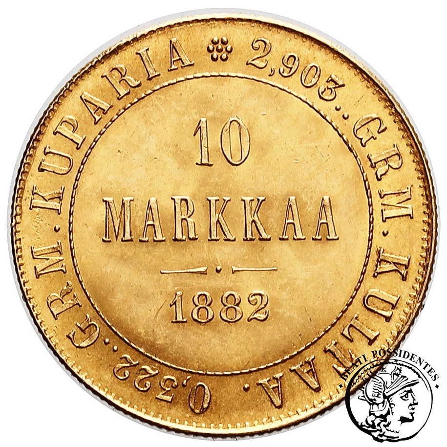 Finlandia Aleksander II 10 Marek 1882 st.1/1-