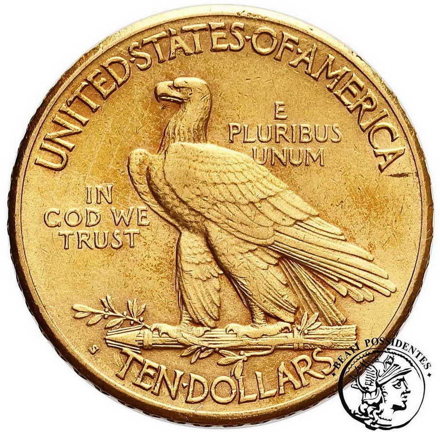 USA Indianin 10 Dolarów 1913 S San Francisco st.3+