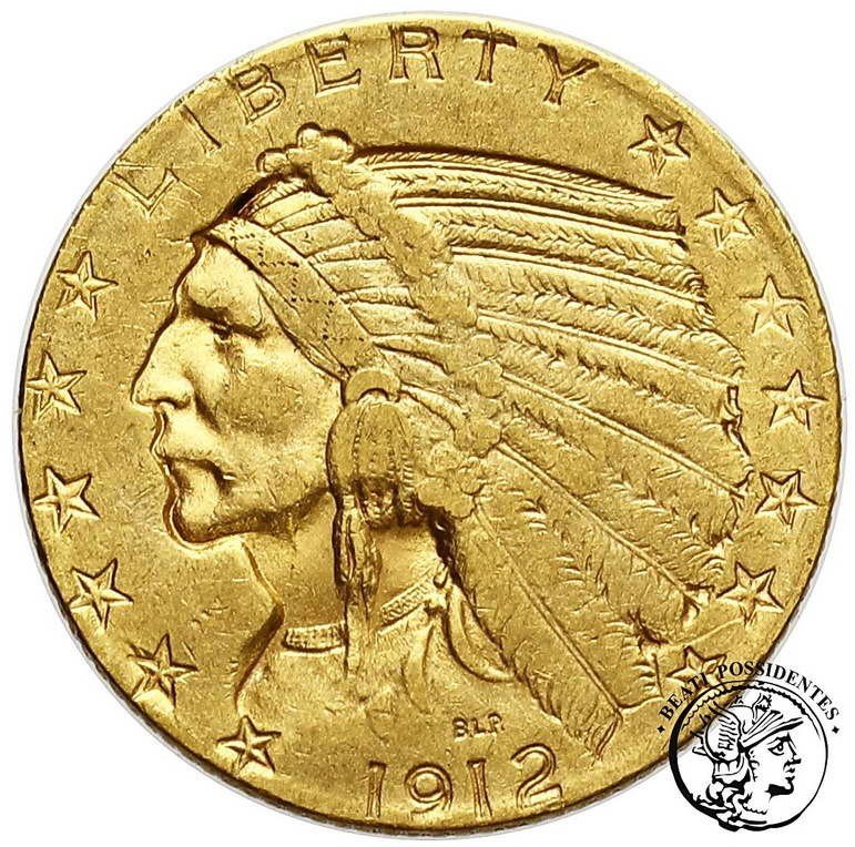 USA Indianin 5 Dolarów 1912 S San Francisco st.3