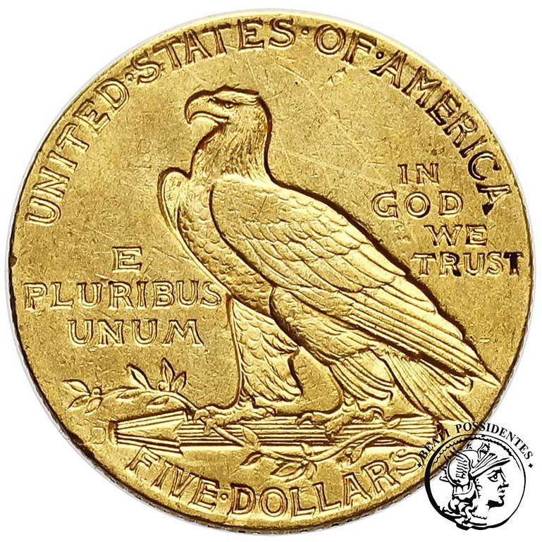 USA Indianin 5 Dolarów 1912 S San Francisco st.3