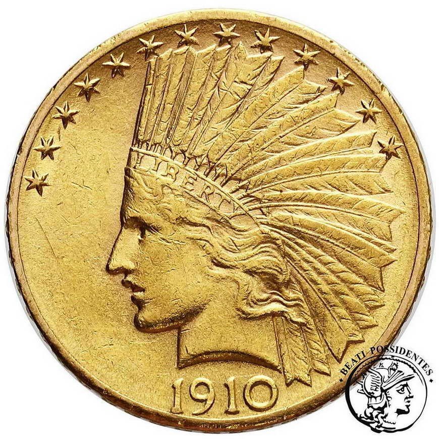 USA 10 dolarów 1910 (D) Denver st. 2-