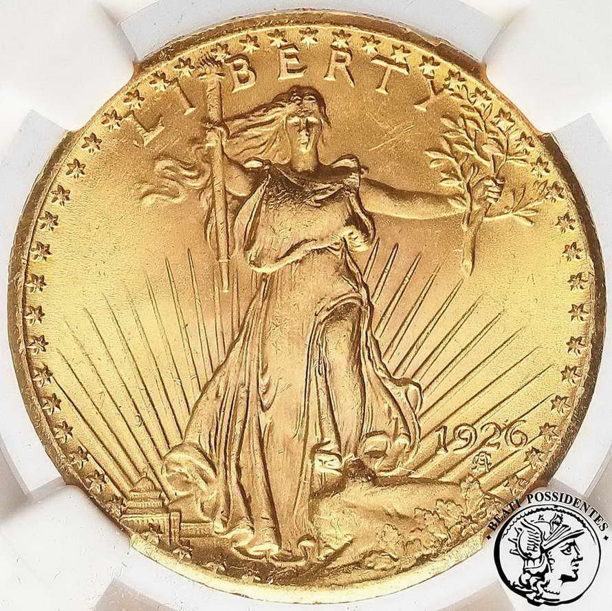 USA 20 dolarów 1926 Philadelphia  NGS MS 63