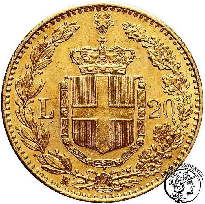 Italia 20 Lirów 1882 R Umberto I st. 2+