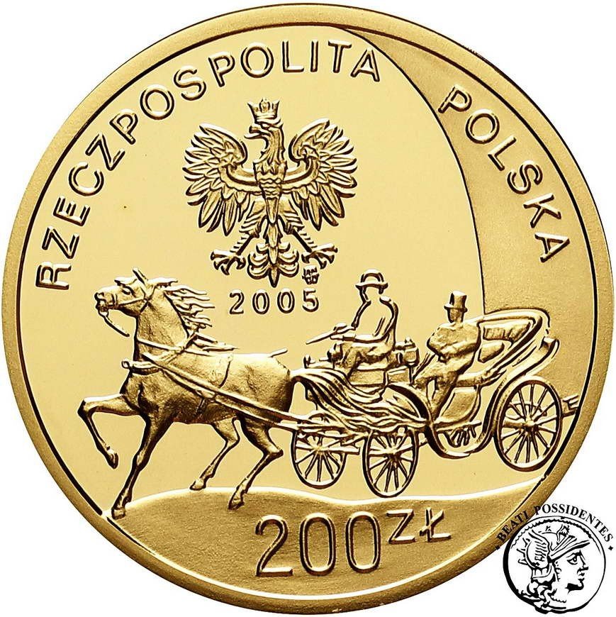 Polska III RP 200 złotych 2005 Konstanty Ildefons Gałczyński st. L-/L