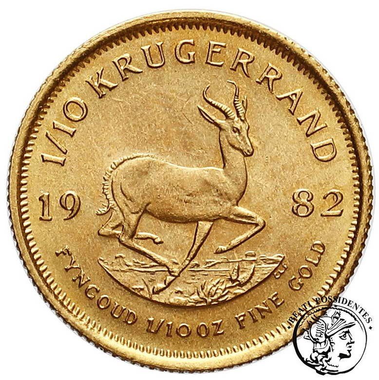 Republika Południowej Afryki 1/10 Krugerranda 1982 st.1