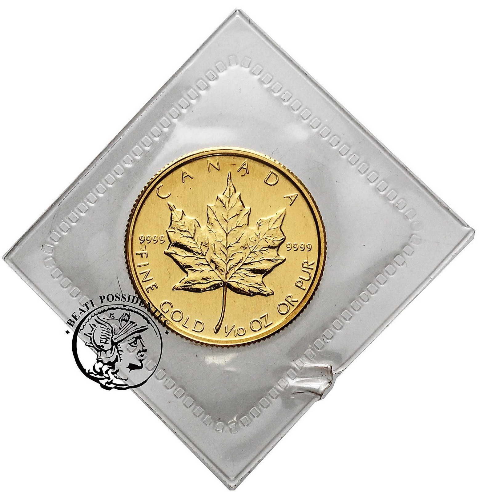 Kanada Elżbieta II 5 dolarów 1986 1/10 Oz Au st.1