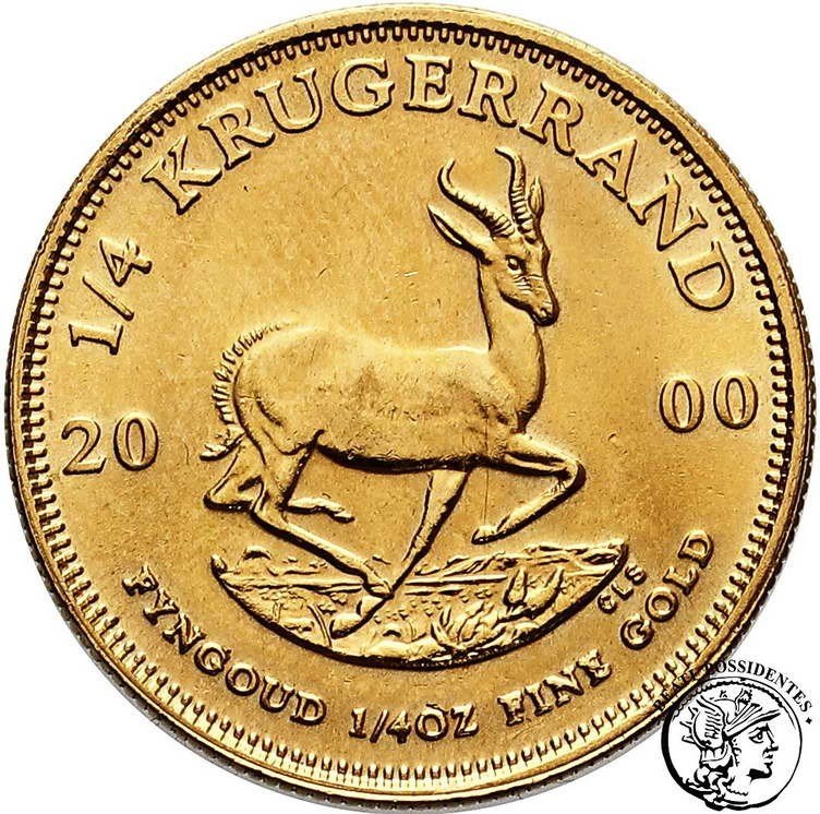 Republika Południowej Afryki 1/4 Krugerranda 1/4 Oz Au 2000 st.1