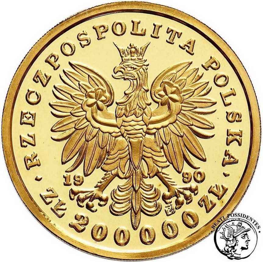 Polska 200 000 złotych 1990 Fryderyk Chopin st. L