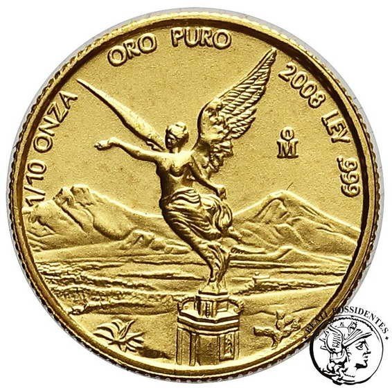 Meksyk 1/10 Oz Au 2008 st.1