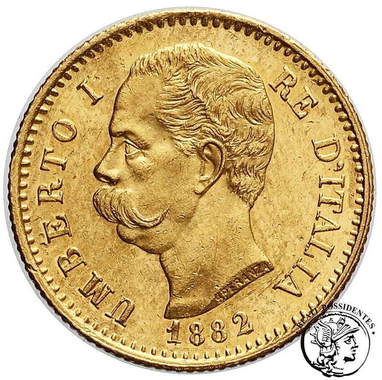 Włochy Unberto I 20 Lirów 1882 st.2