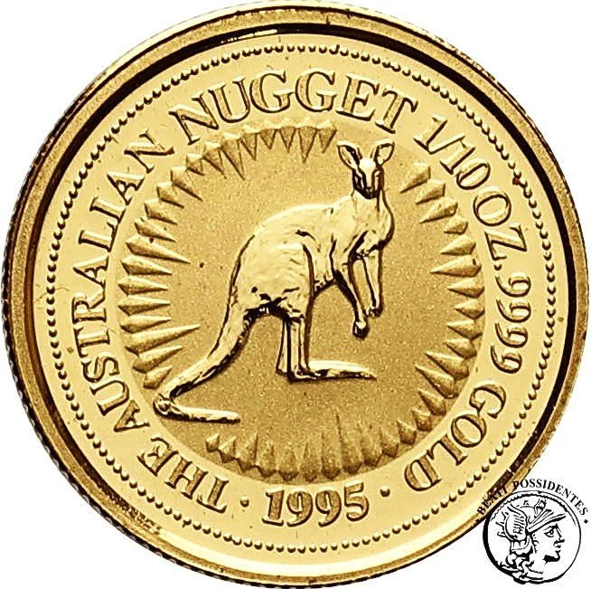 Kanada Elżbieta II 15 dolarów 1995 Kangur 1/10 Oz Au st.1