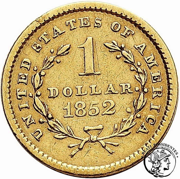 USA 1 Dolar 1852 Filadelfia st. 3