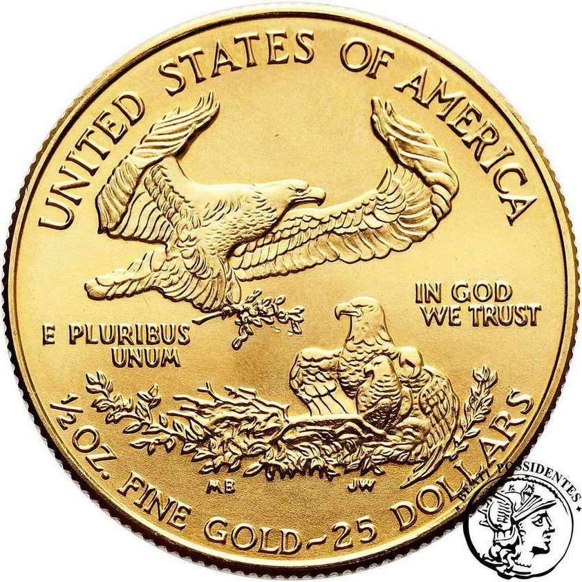 USA 25 dolarów 1997 1/2 Oz st. 1