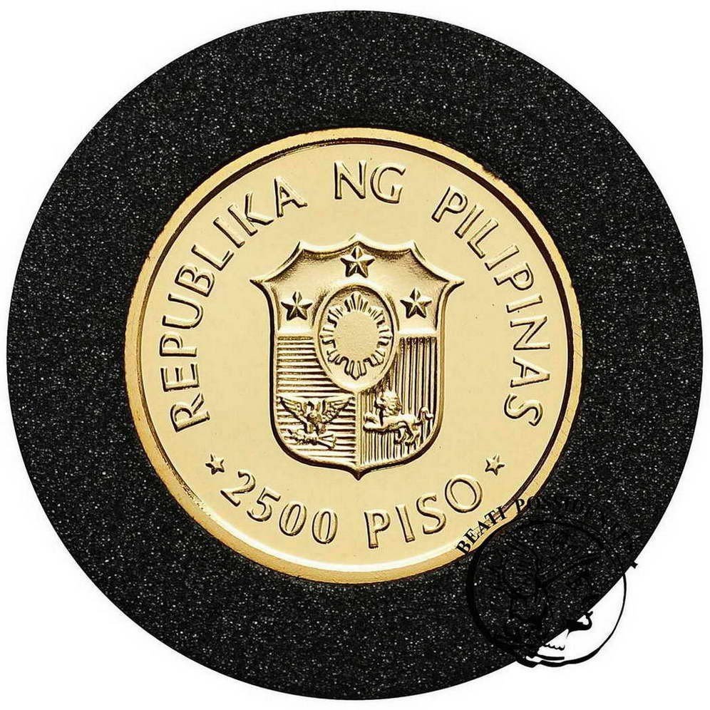 Filipiny Jan Paweł II 2500 Piso st. L stempel lustrzany