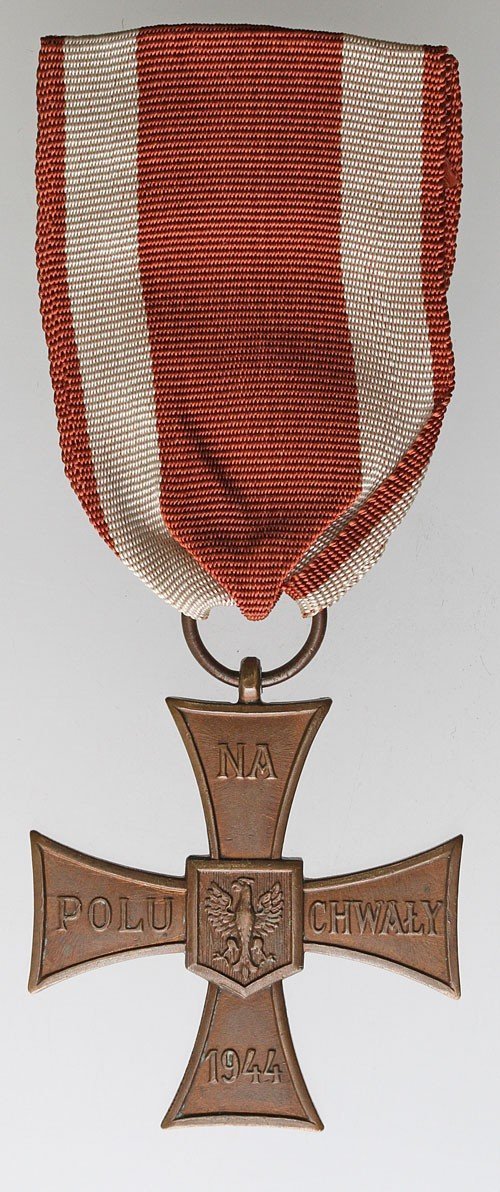 Krzyż Walecznych z legitymacją po żołnierzu czeskim