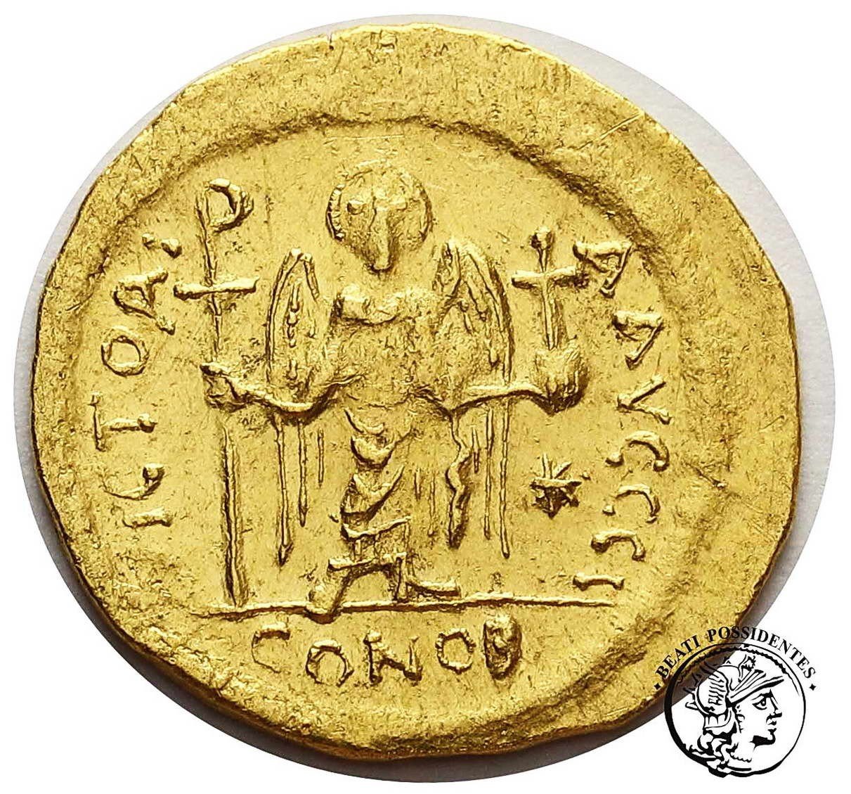 Bizancjum Justynian I 527-565 AV-solidus st. 2+