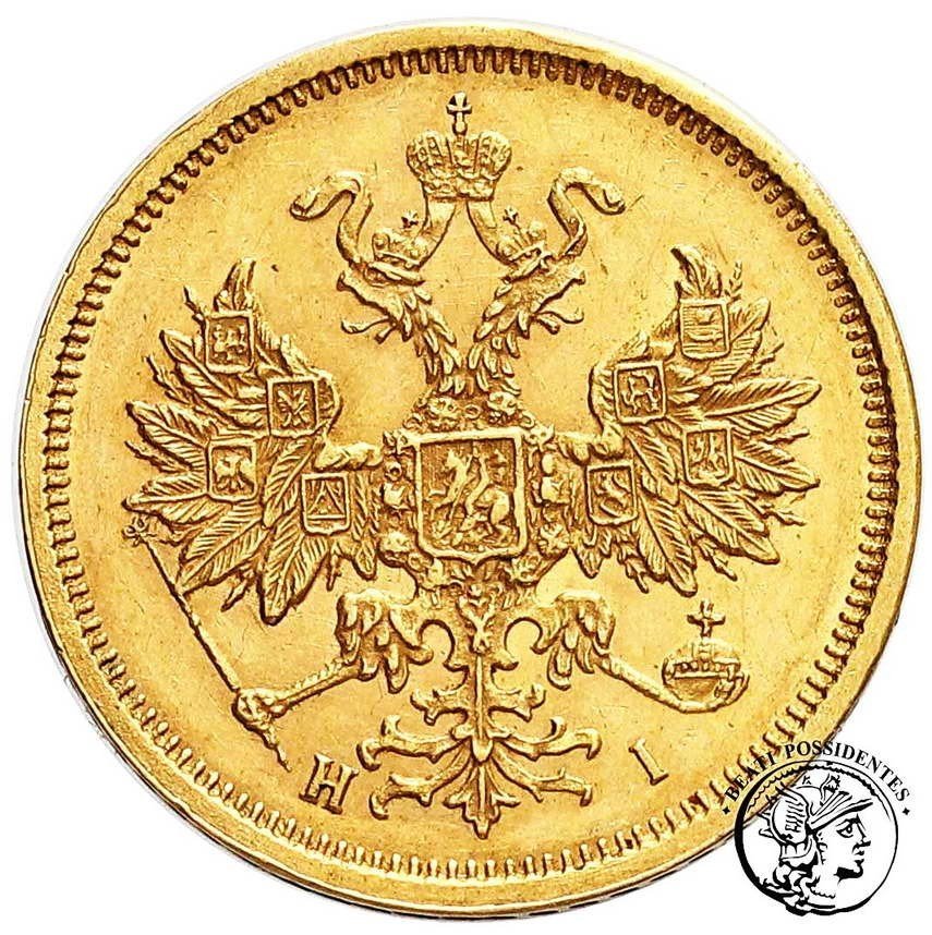 Rosja Alexander II 5 Rubli 1876 st. 2/2+