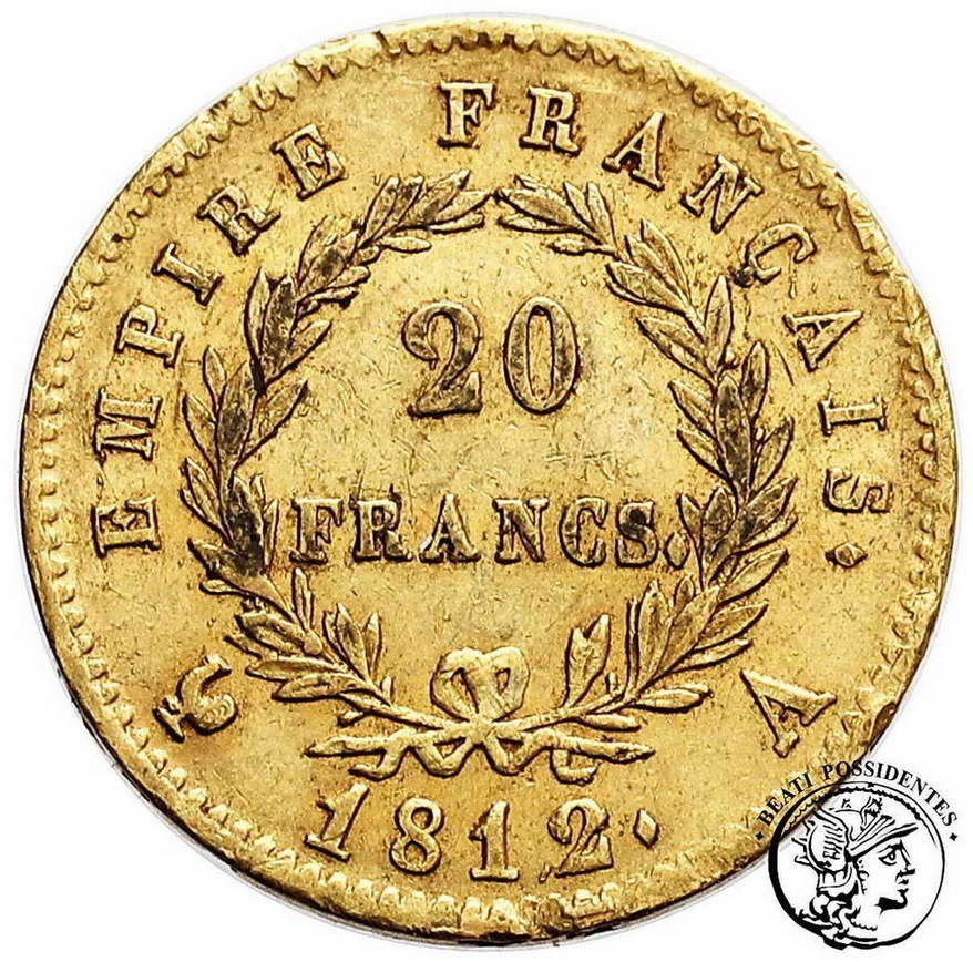Francja Napoleon Bonaparte 20 Franków 1812 st.3