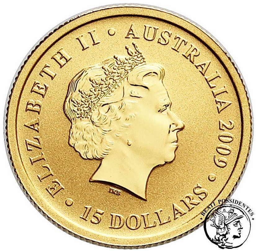 Australia 15 dolarów 2009 złoto 1/10 uncji st.1