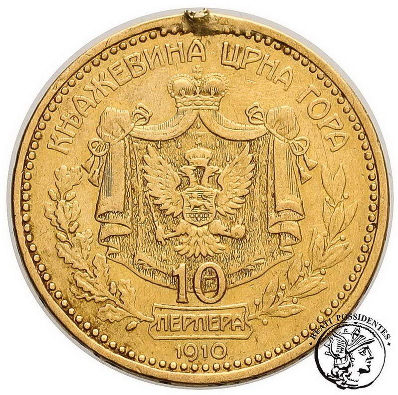 Czarnogóra / Montenegro 10 Perpera 1910 st. 4