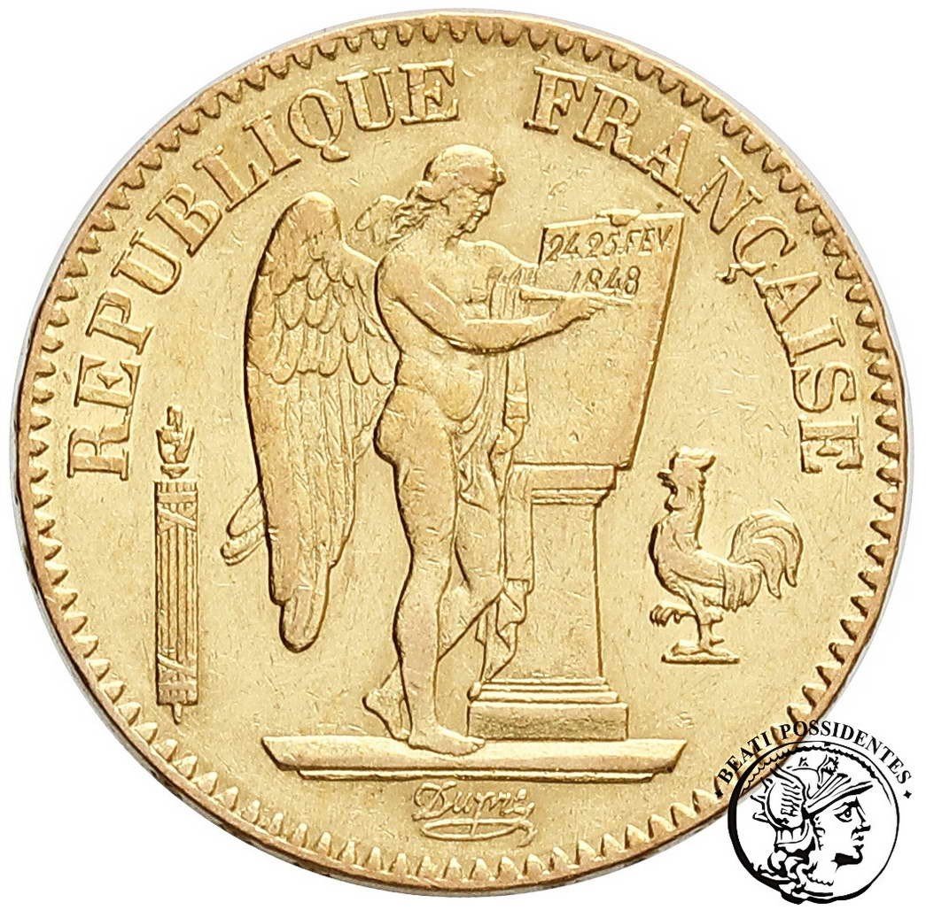 Francja II Republika 20 franków 1849 A-Paryż st. 3