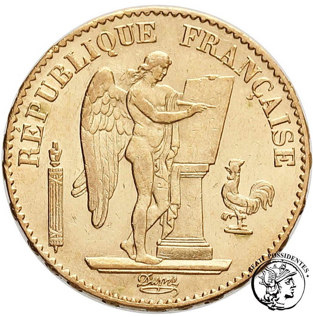 Francja III Republika 20 franków 1877 A-Paryż st. 2