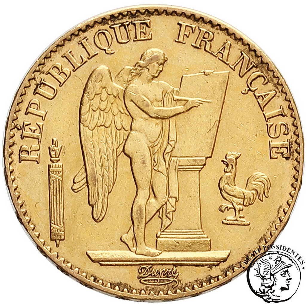Francja III Republika 20 franków 1895 A-Paryż st. 3