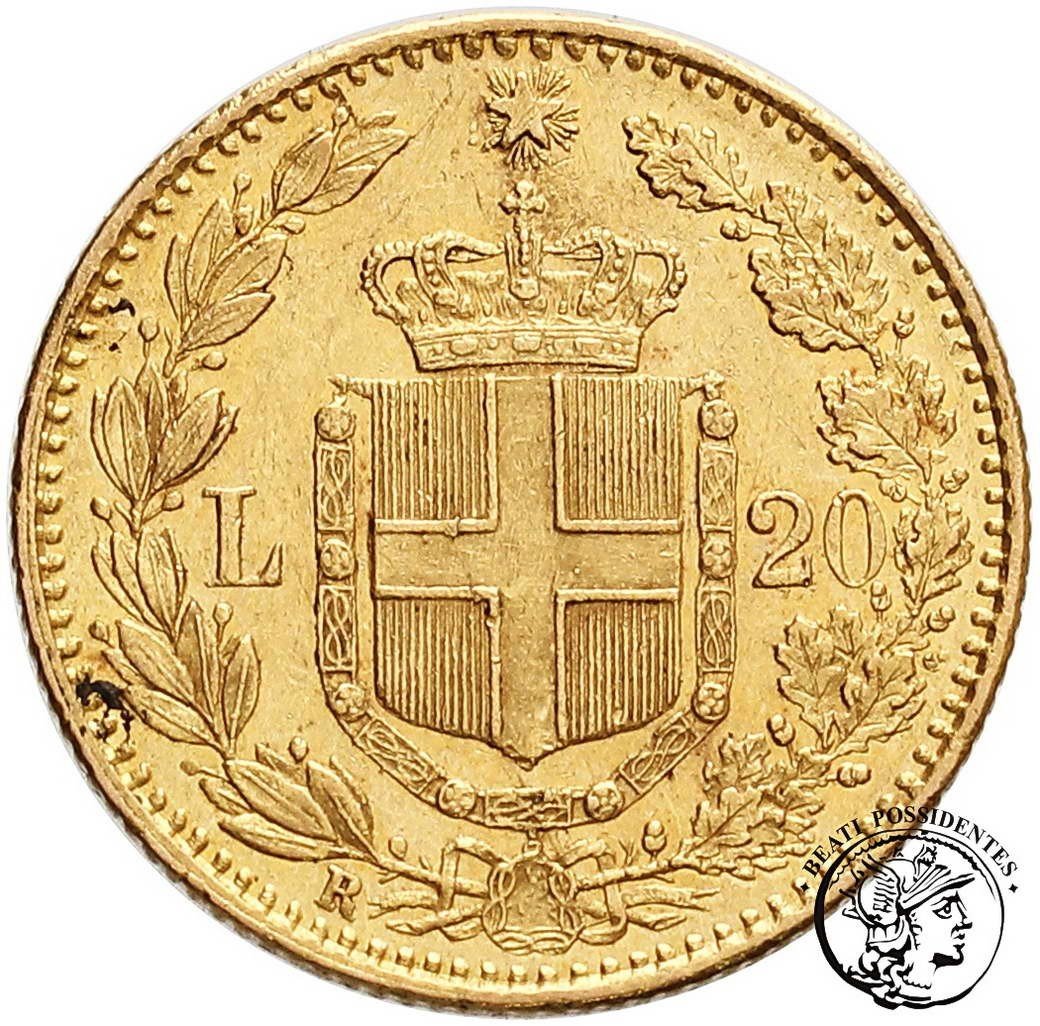 Włochy Umberto I 20 Lirów 1883 R st. 2-