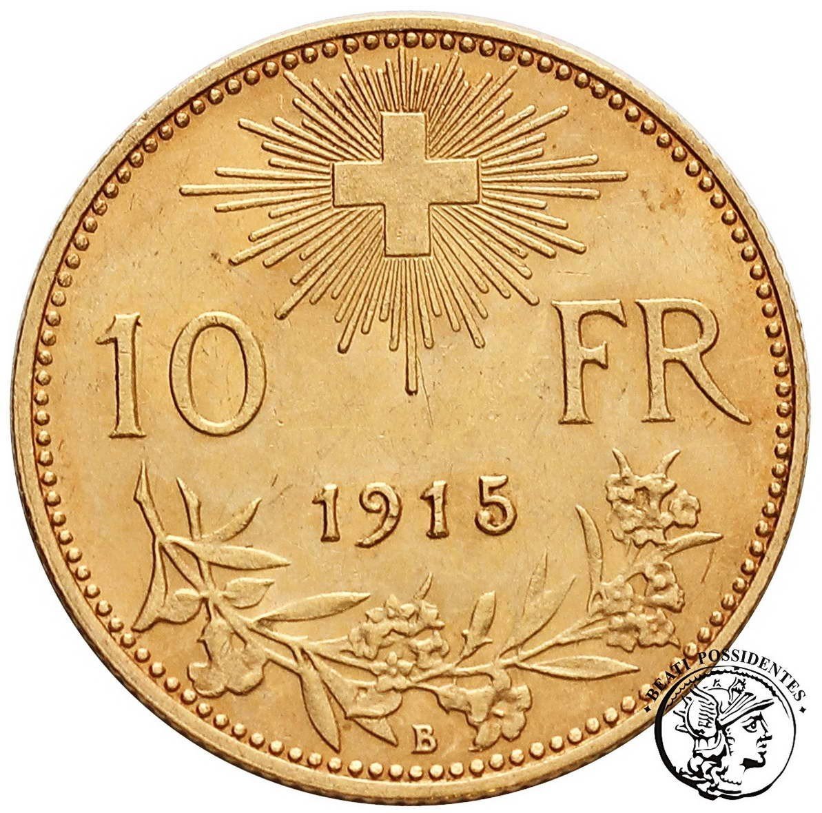 Szwajcaria 10 franków 1915 st. 2 