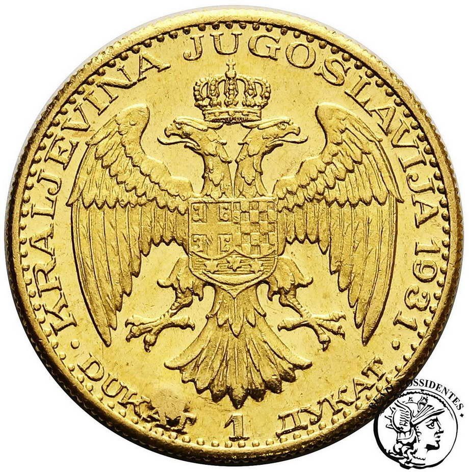 Jugosławia dukat 1931 dla Serbii (kłos) st.1-