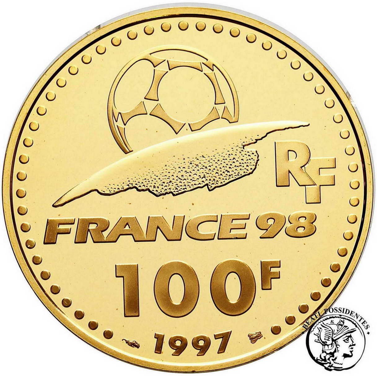 Francja 100  franków 1997 Oceania st.L