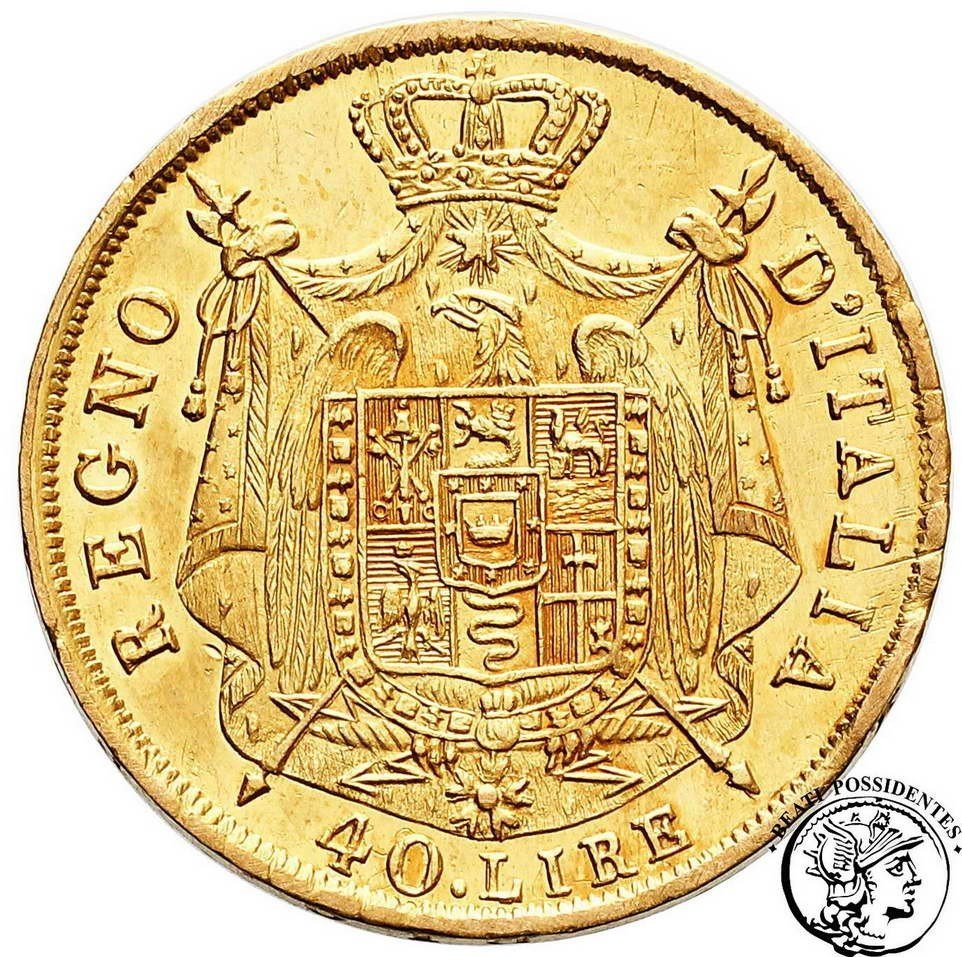 Włochy 40 lirów 1812 M Napoleon I st.2