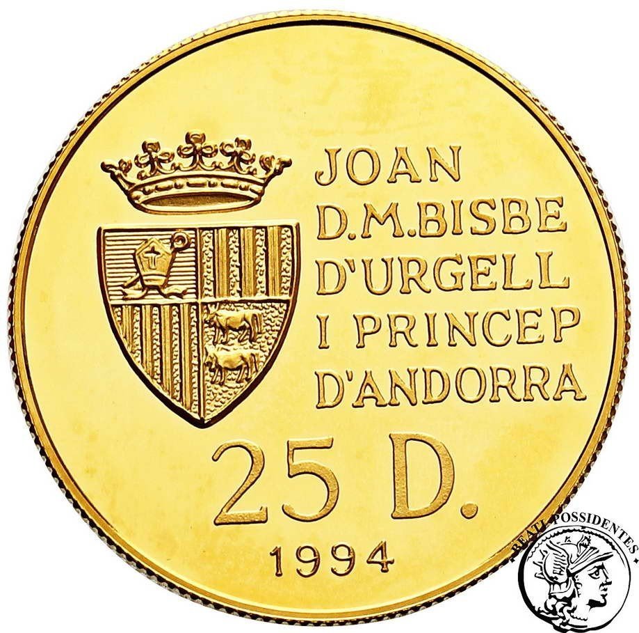 Andorra 25 Diners 1994 Oly Atlanta - tenis st.L