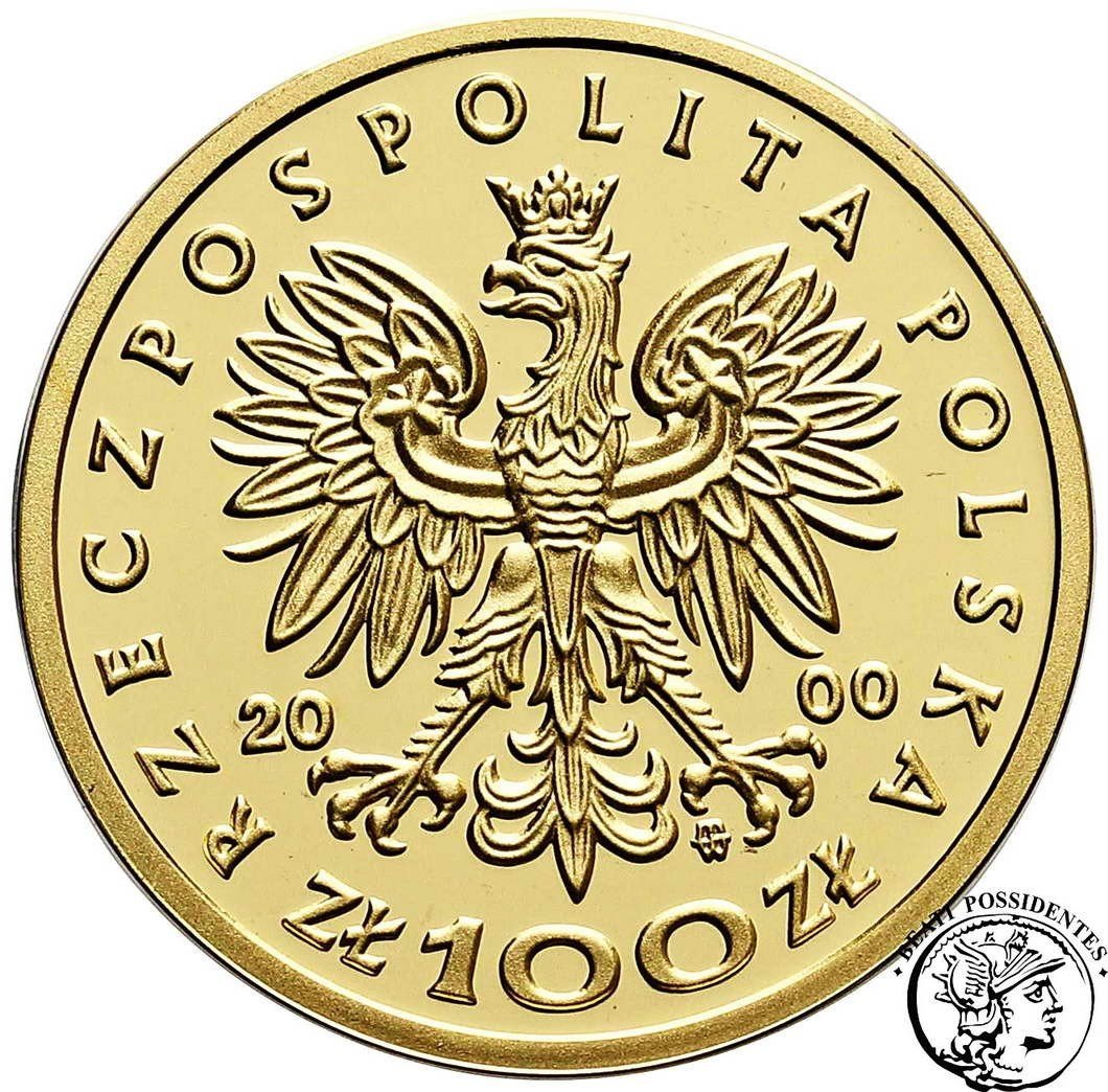Polska III RP 100 złotych 2000 Królowa Jadwiga st.L