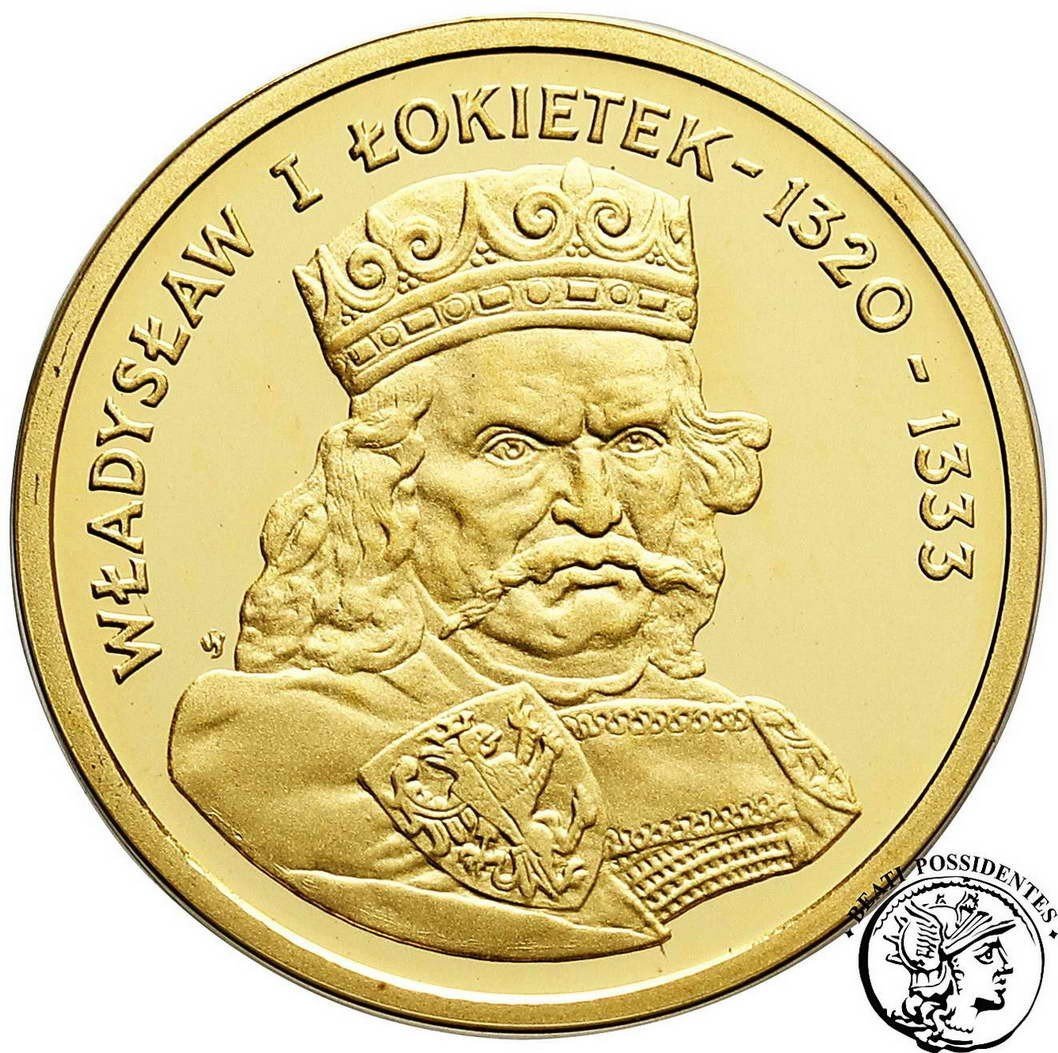 Polska III RP 100 złotych Władysław I Łokietek 2001 st.L