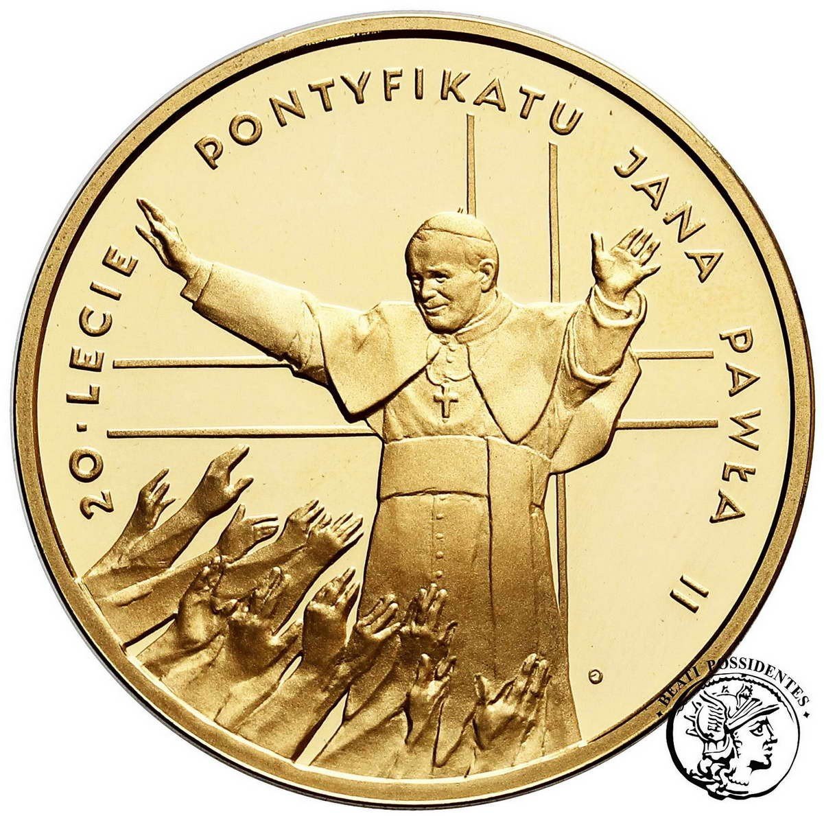 Polska III RP 200 złotych 1998 Jan Paweł II 20 lat Pontyfikatu st.L-