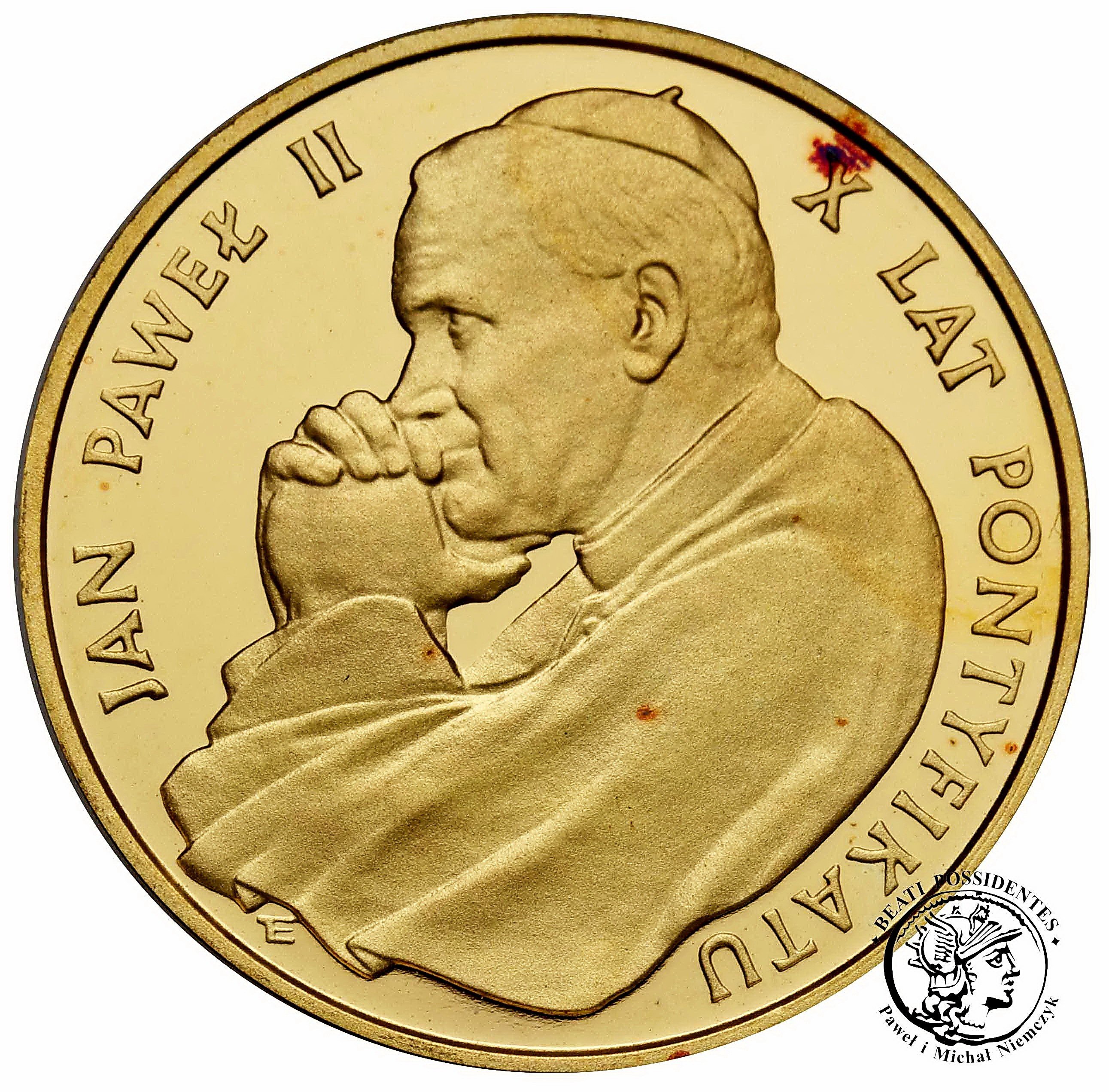 Polska 10 000 złotych 1988 Papież Jan Paweł II X lat Pontyfikatu st.L-   