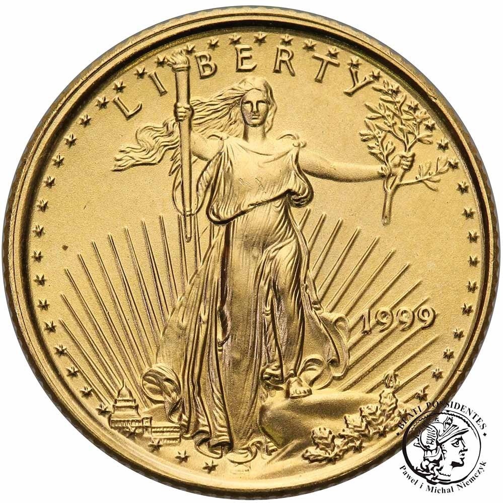 USA 5 dolarów 1999 1/10 uncji złota st.1