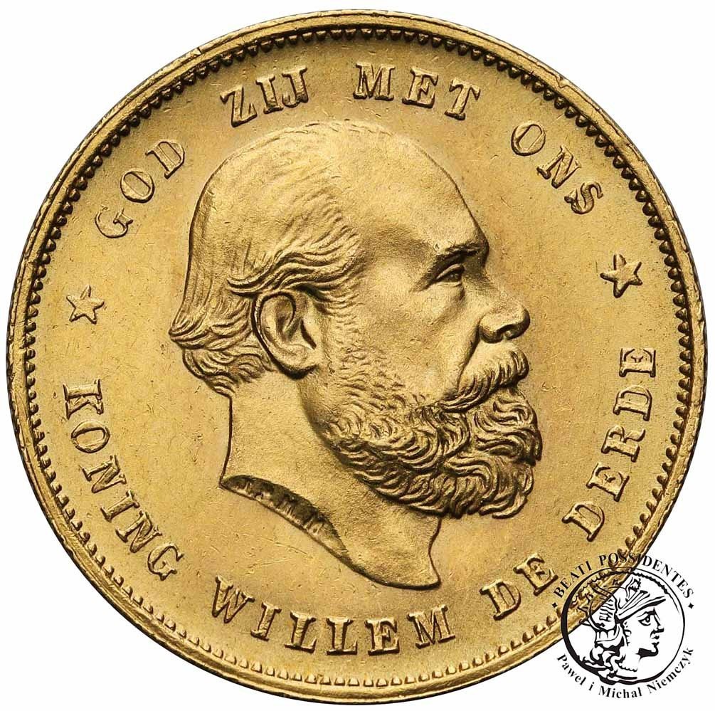 Holandia 10 Guldenów 1877 st.1