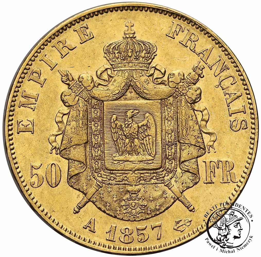 Francja 50 franków 1857 A Napoleon III st.2