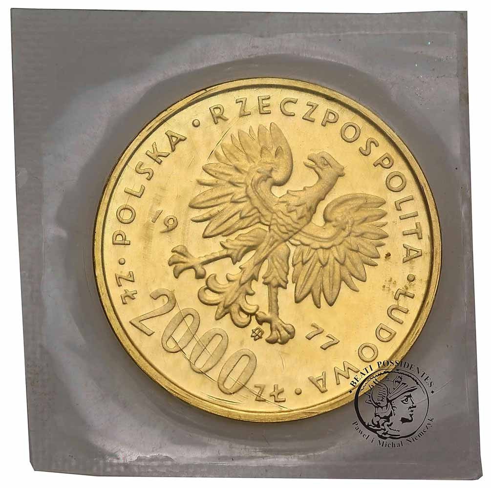 Polska PRL 2000 złotych 1977 Fryderyk Chopin st.L